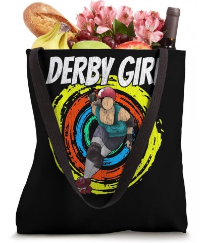 Roller Derby Girl Roller Skater Tote Bag $11.28 Totes