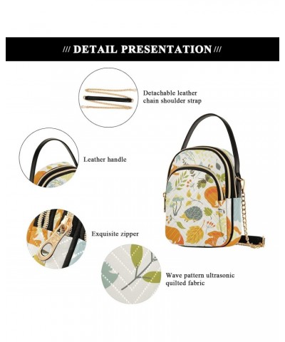 Small Crossbody Bags for Women Trendy Forest Animal Fox Flowers Travel Sling Bag Women's Crossbody Handbags Satchel Bags $12....