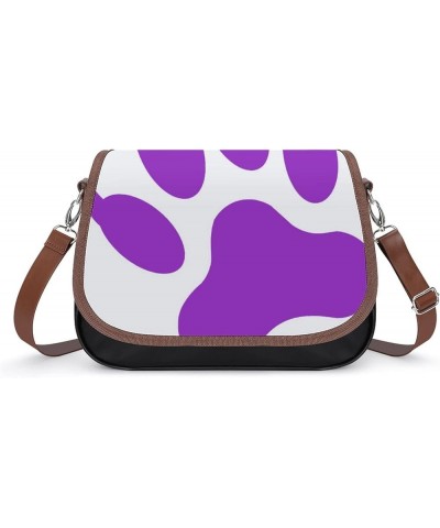 Printed Leather Crossbody Bags Women Shoulder Messenger Bags Designer Satchels Penguins Color6 $22.00 Hobo Bags