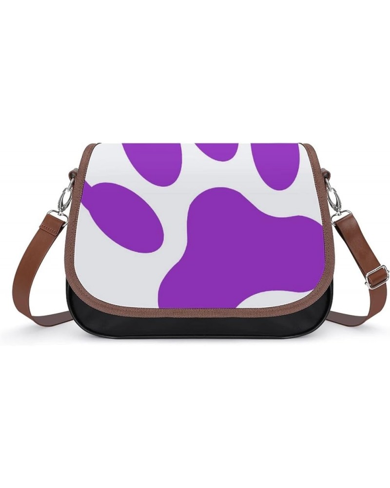 Printed Leather Crossbody Bags Women Shoulder Messenger Bags Designer Satchels Penguins Color6 $22.00 Hobo Bags