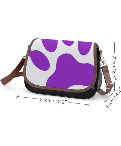 Printed Leather Crossbody Bags Women Shoulder Messenger Bags Designer Satchels Penguins Color6 $22.00 Hobo Bags