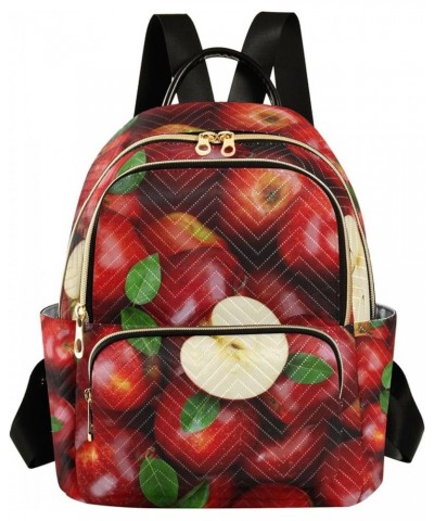 Apples Fruits Backpack for Women Shoulder Bag Lightweight Mini Backpack Casual Daypack Back Pack Small(11.41'' x 6.1'' x 14.1...