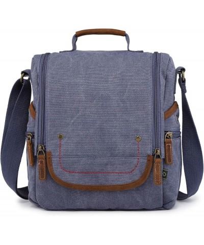 TSD Brand Atona Traveler Canvas Crossbody Bag Denim Blue $29.25 Crossbody Bags