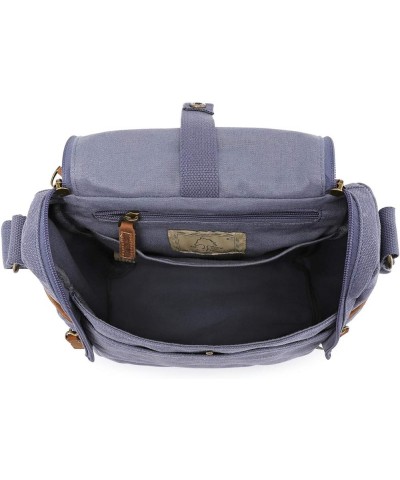 TSD Brand Atona Traveler Canvas Crossbody Bag Denim Blue $29.25 Crossbody Bags