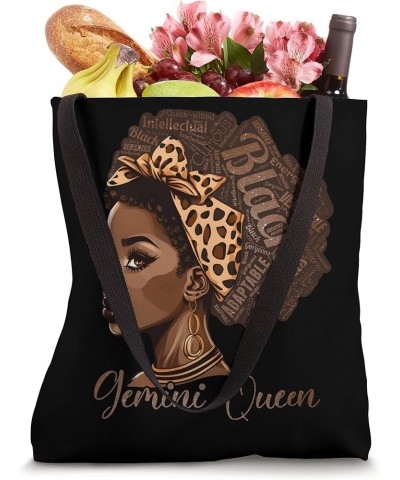 Gemini Queen Zodiac Black Girl Birthday Astrology Melanin Tote Bag 16 inches $10.80 Totes