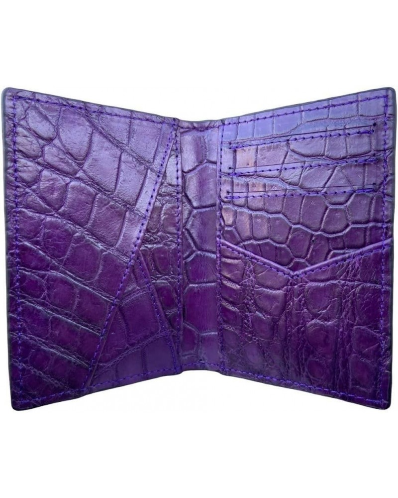 Purple Real Alligator Crocodile Handmade Card Holders Wallet For Men And Women. $47.86 Wallets