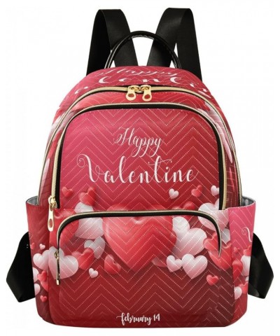 Happy Valentines Day Balloon Love Women Backpack Purse Ladies Fashion Shoulder Bag Daypack Travel Bag 7.5L Medium $17.66 Back...