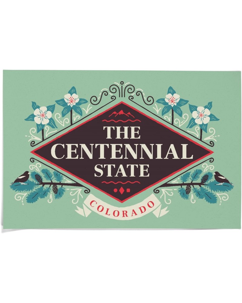 36x54 Inch Giclee Print, Colorado, State Motto Crest, State Series $49.49 Totes