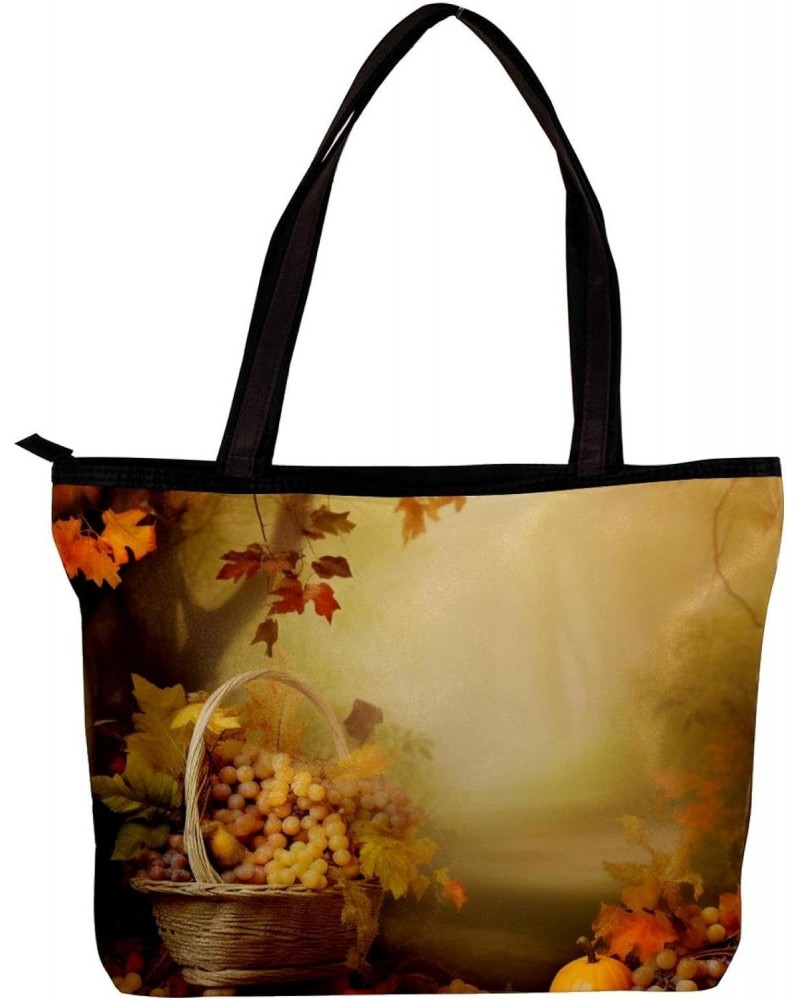 The Tote Bag For Women,Purses For Women,Handbags For Women,Autumn Forest Harvest Fruit Handbags $11.48 Totes