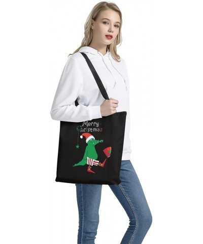 Women Tote Bag Large Shoulder Hobo Bags Casual Shopping Work Handbags Green Crocodile Christmas $9.78 Totes