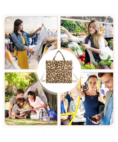 Women Leopard Print Corduroy Tote Bag Casual Handbags Fashion Shoulder Hobo bag $13.22 Totes