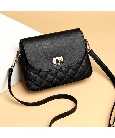 Small Purse for Women Black Shoulder Bag Cute Crossbody Bag Handbag with Adjustable Strap and Zipper Closure Black $13.79 Cro...