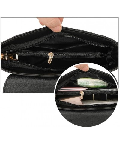 Small Purse for Women Black Shoulder Bag Cute Crossbody Bag Handbag with Adjustable Strap and Zipper Closure Black $13.79 Cro...