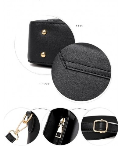 Small Purse for Women Black Shoulder Bag Cute Crossbody Bag Handbag with Adjustable Strap and Zipper Closure Black $13.79 Cro...