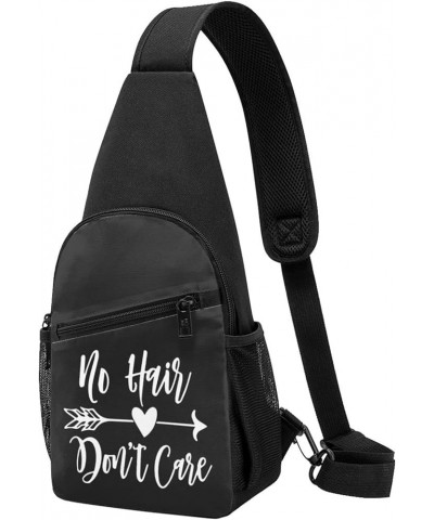 No Hair Don't Care Shoulder Bag Adjustable Travel Hiking Crossbody Bags, For Hiking Outdoor One Size Black $24.06 Crossbody Bags