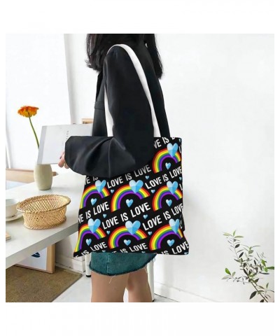 Mermaids Single Shoulder Fashion Canvas Tote Shopping Bags Handbags For Men And Women Lgbt Pride4 $11.13 Totes