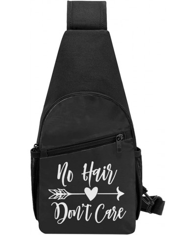 No Hair Don't Care Shoulder Bag Adjustable Travel Hiking Crossbody Bags, For Hiking Outdoor One Size Black $24.06 Crossbody Bags