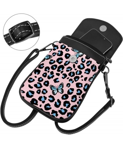 Stylish Leather Phone Bag - Crossbody Purse for Women - Classic & Functional Shoulder Bag Skull Butterfly Multicoloured5 $14....