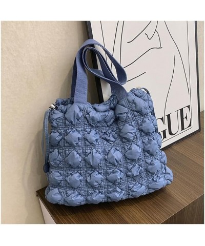 Bubble Quilted Hobo Women Handbag Cloud Tote Shoulder Bag Casual Crossbody Bag Gift for Women Blue $10.75 Totes