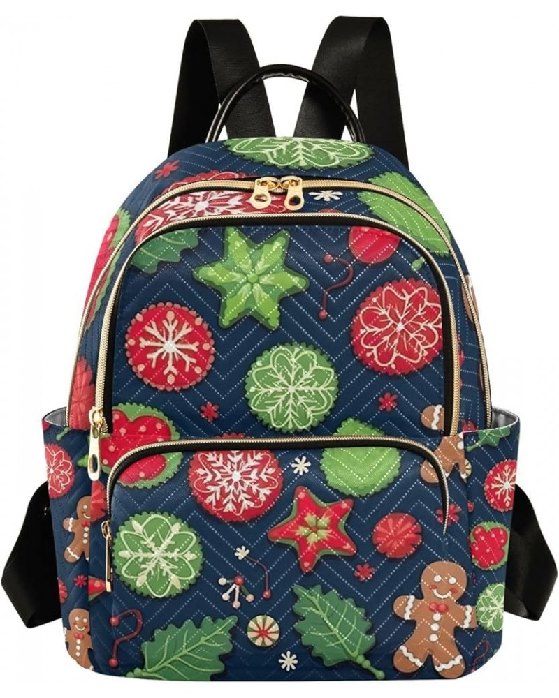 Orange Fall Leaves Daypack Casual, Women's Backpack Fashion, Summer Backpack, S Christmas Ornaments and Cookie-1 Small $19.37...