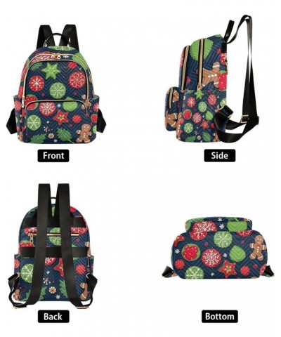 Orange Fall Leaves Daypack Casual, Women's Backpack Fashion, Summer Backpack, S Christmas Ornaments and Cookie-1 Small $19.37...