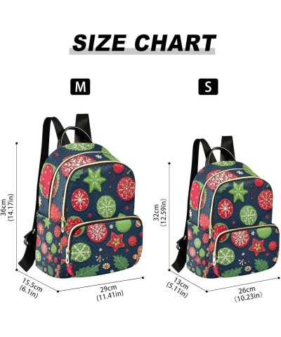 Orange Fall Leaves Daypack Casual, Women's Backpack Fashion, Summer Backpack, S Christmas Ornaments and Cookie-1 Small $19.37...