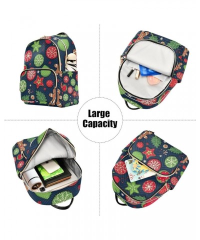 Orange Fall Leaves Daypack Casual, Women's Backpack Fashion, Summer Backpack, S Christmas Ornaments and Cookie-1 Small $19.37...