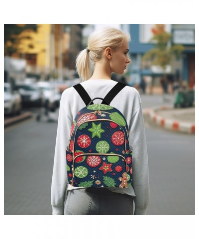 Orange Fall Leaves Daypack Casual, Women's Backpack Fashion, Summer Backpack, S Christmas Ornaments and Cookie-1 Small $19.37...