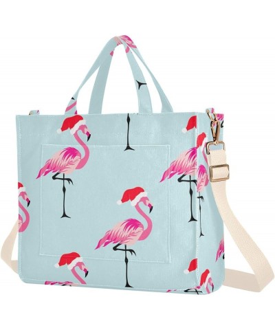 Shoulder Handbag Women Tropical Leaves Trendy Watercolor Crossbody Purse Teacher Tote Bag Crossbody Handbag Flamingo With Chr...