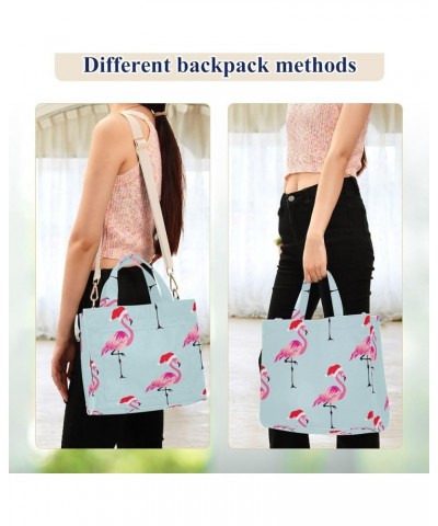 Shoulder Handbag Women Tropical Leaves Trendy Watercolor Crossbody Purse Teacher Tote Bag Crossbody Handbag Flamingo With Chr...