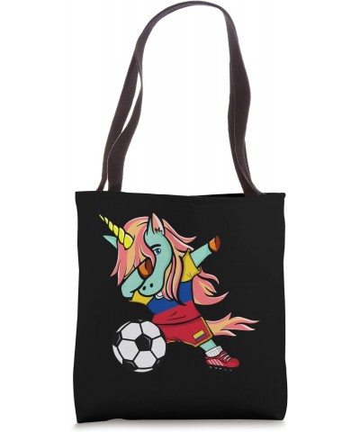 Dabbing Unicorn Colombia Soccer Fans Jersey - Colombian Flag Tote Bag $9.78 Totes