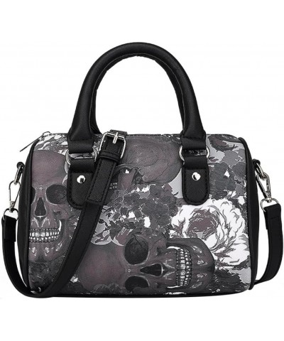 Skull Printing Handbags Shoulder Bag for Women Skeleton Bones Handbag Canvas Handbag Gothic Punk Tote Crossbody Bag handbag $...