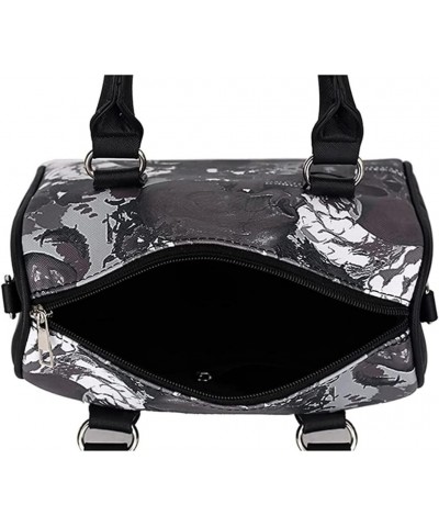 Skull Printing Handbags Shoulder Bag for Women Skeleton Bones Handbag Canvas Handbag Gothic Punk Tote Crossbody Bag handbag $...