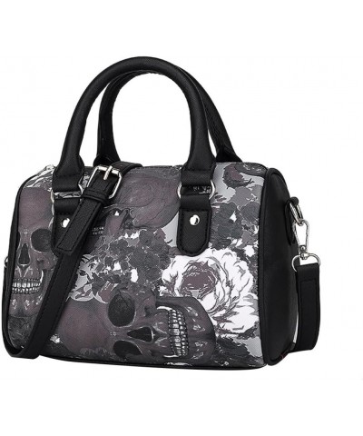 Skull Printing Handbags Shoulder Bag for Women Skeleton Bones Handbag Canvas Handbag Gothic Punk Tote Crossbody Bag handbag $...