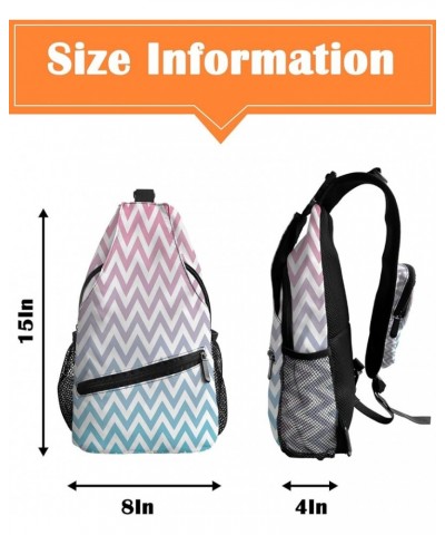 Sling Bag Crossbody Sling Backpack Waterproof Chest Bag Daypack Shoulder Bag for Hiking Walking Travel Wave-013plr0620 $15.00...