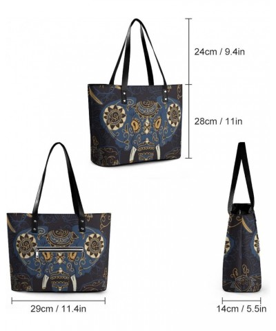 Womens Handbag Elephant Leather Tote Bag Top Handle Satchel Bags For Lady $20.99 Totes