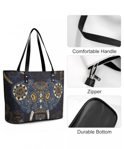 Womens Handbag Elephant Leather Tote Bag Top Handle Satchel Bags For Lady $20.99 Totes