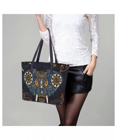 Womens Handbag Elephant Leather Tote Bag Top Handle Satchel Bags For Lady $20.99 Totes