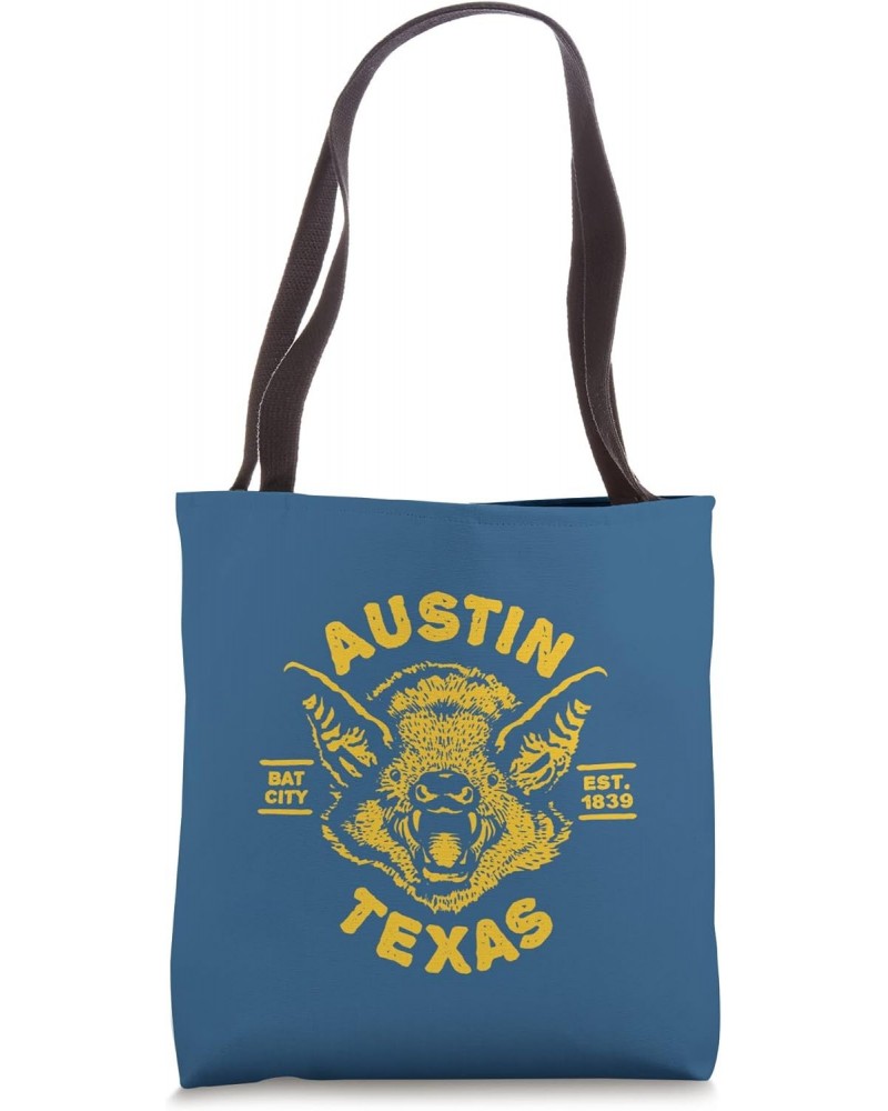 AUSTIN TX With Bat Head Illustration / Est. Established 1839 Tote Bag $13.25 Totes