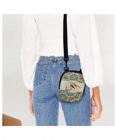 Small Crossbody Bags for Men Casual Shoulder Bag Chest Bag Youth Messenger Bag Purses and Bags Boho Mandala Turtle $8.66 Totes