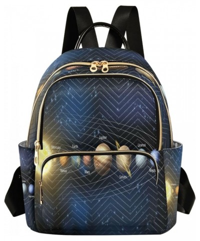 Solar System Planet Space Women Backpack Purse Ladies Fashion Shoulder Bag Daypack Travel Bag 7.5L Medium $12.40 Backpacks