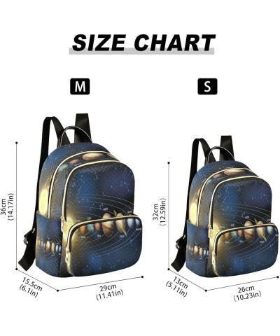 Solar System Planet Space Women Backpack Purse Ladies Fashion Shoulder Bag Daypack Travel Bag 7.5L Medium $12.40 Backpacks