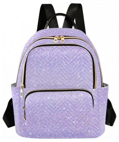 Purple Sequins Backpack Purse for Women Small Mini Women's Fashion Backpack with Strap Handbag Lady Purse,S Medium $14.88 Bac...