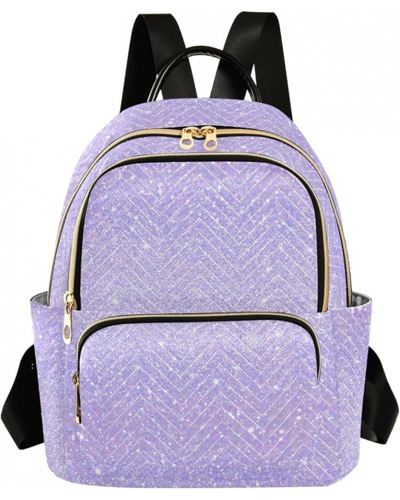 Purple Sequins Backpack Purse for Women Small Mini Women's Fashion Backpack with Strap Handbag Lady Purse,S Medium $14.88 Bac...