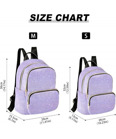 Purple Sequins Backpack Purse for Women Small Mini Women's Fashion Backpack with Strap Handbag Lady Purse,S Medium $14.88 Bac...