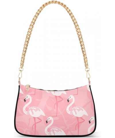 Panda And Green Bamboo Animal Shoulder Purse Handbag for Women Shoulder Bags Clutch Purse Pink Flamingo $9.66 Shoulder Bags