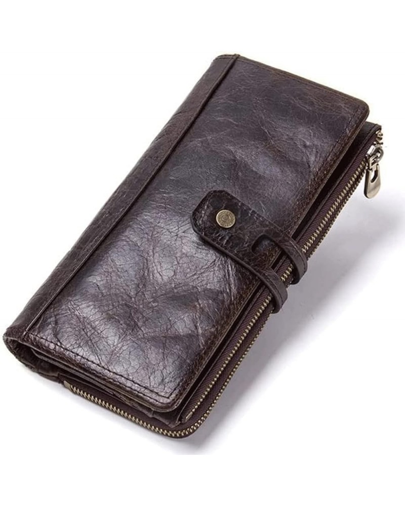 durable Genuine Leather Purses Fashion Women Long Clutch Bag Card Holder Wallets Large Capacity Money Bag Phone Pocket Billfo...