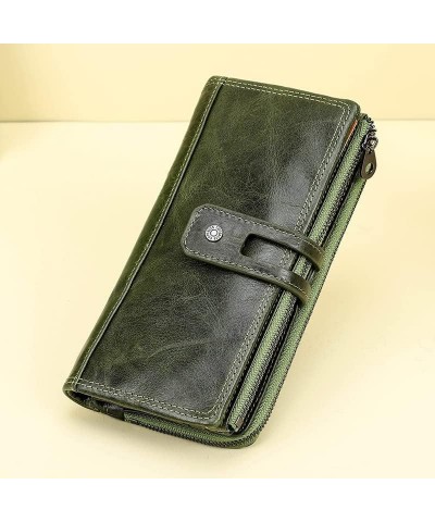 durable Genuine Leather Purses Fashion Women Long Clutch Bag Card Holder Wallets Large Capacity Money Bag Phone Pocket Billfo...