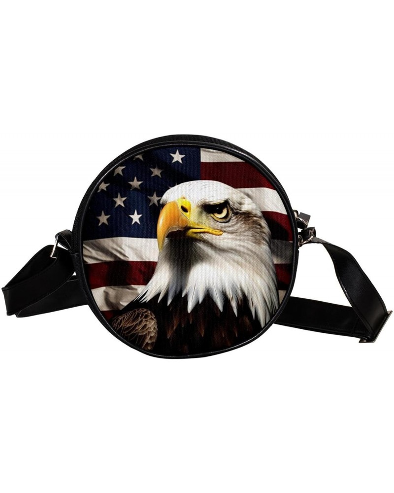 Crossbody Bags for Women,Crossbody Bag Men,Small Sling Bag,American Eagle Usa Flag,Crossbody Purse $8.32 Crossbody Bags