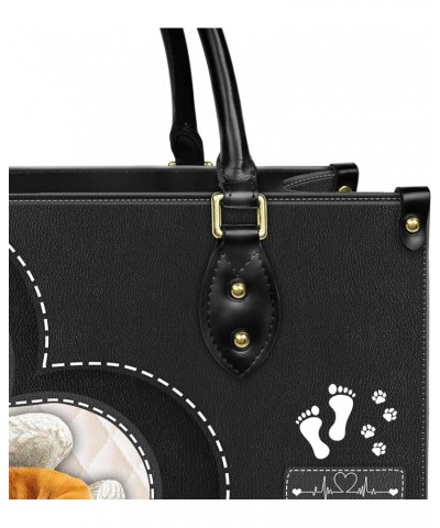 Golden Retriever Leather Bag Women Fashion Synthetic Leather Handbags Shoulder Bag For Dog Lover Style 1 $35.90 Totes